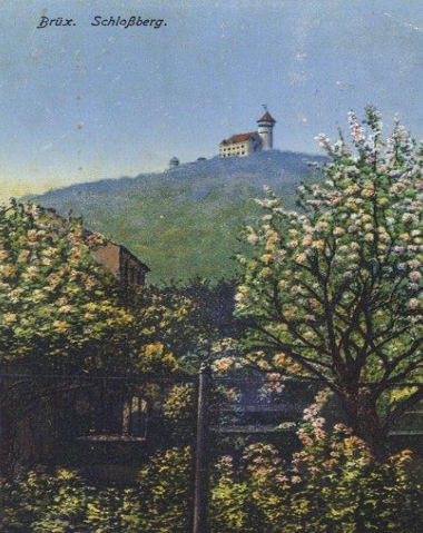 Brüx/Most: Schlossberg im Frühling