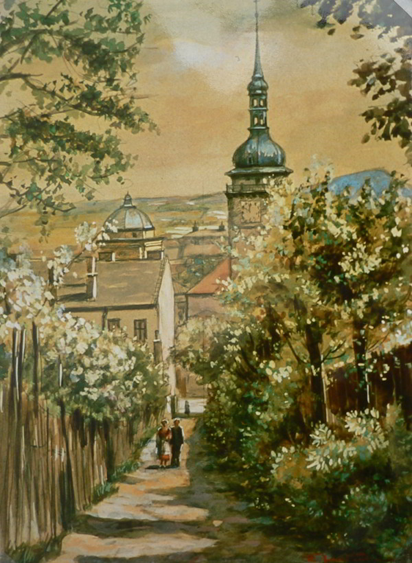 Gemälde Frühlingsweg