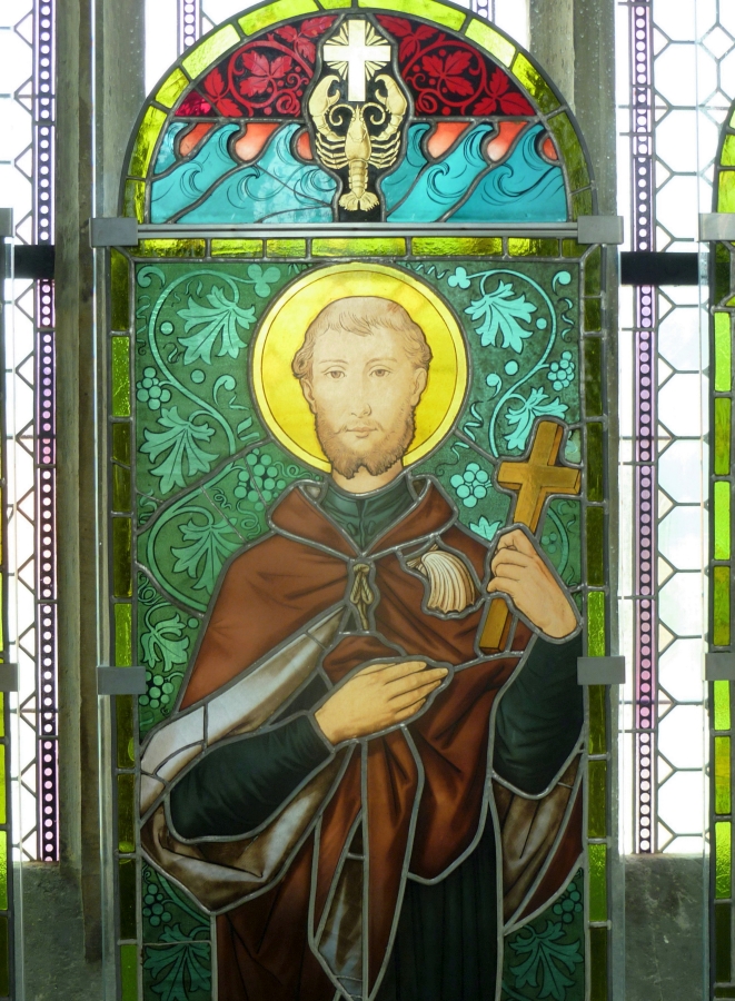 St. Franz Xaver, Glasfenster, Dekanalkirche, Brx/Most