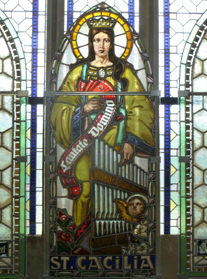 St. Ccilia, Glasfenster, Brx/Most