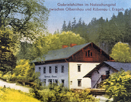 Gasthaus Schwarz in Gabrielahütten bei Brandau